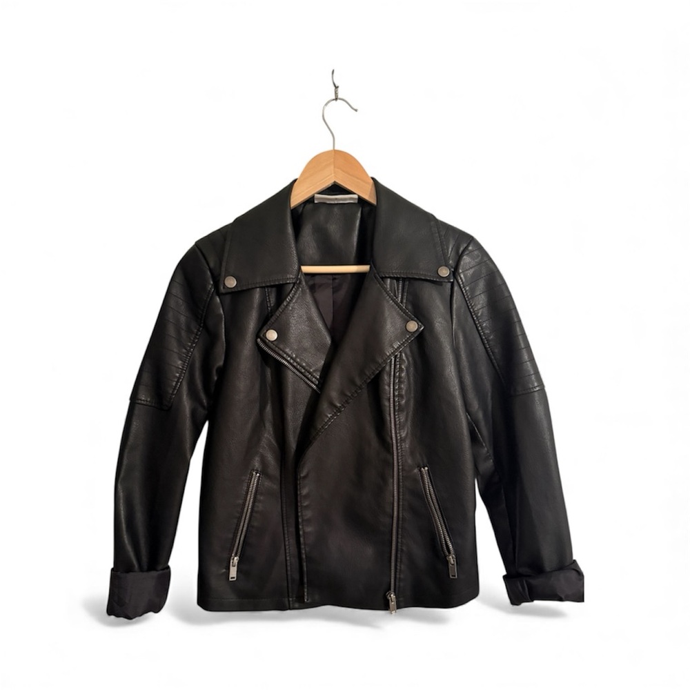Noisy May Faux Leather Jacket - M
